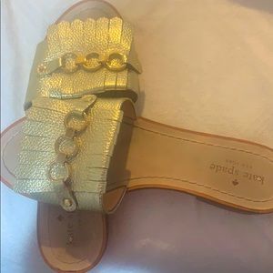 Kate Spade size 8.5 sandals (gold)